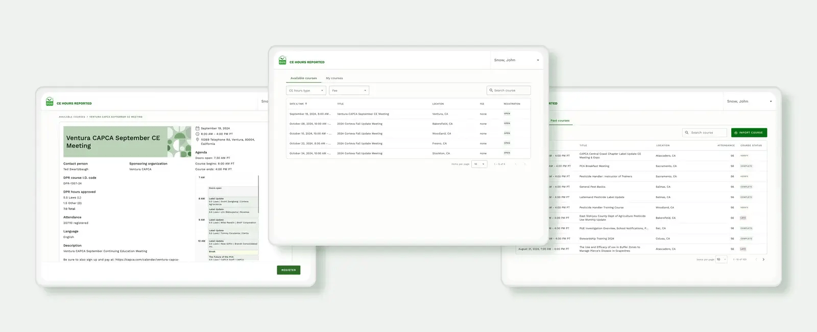 CE Hours Management Platform case study